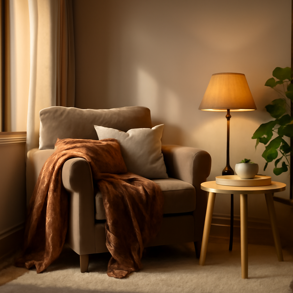 Crie um cantinho de leitura e transforme sua rotina com mais paz em casa