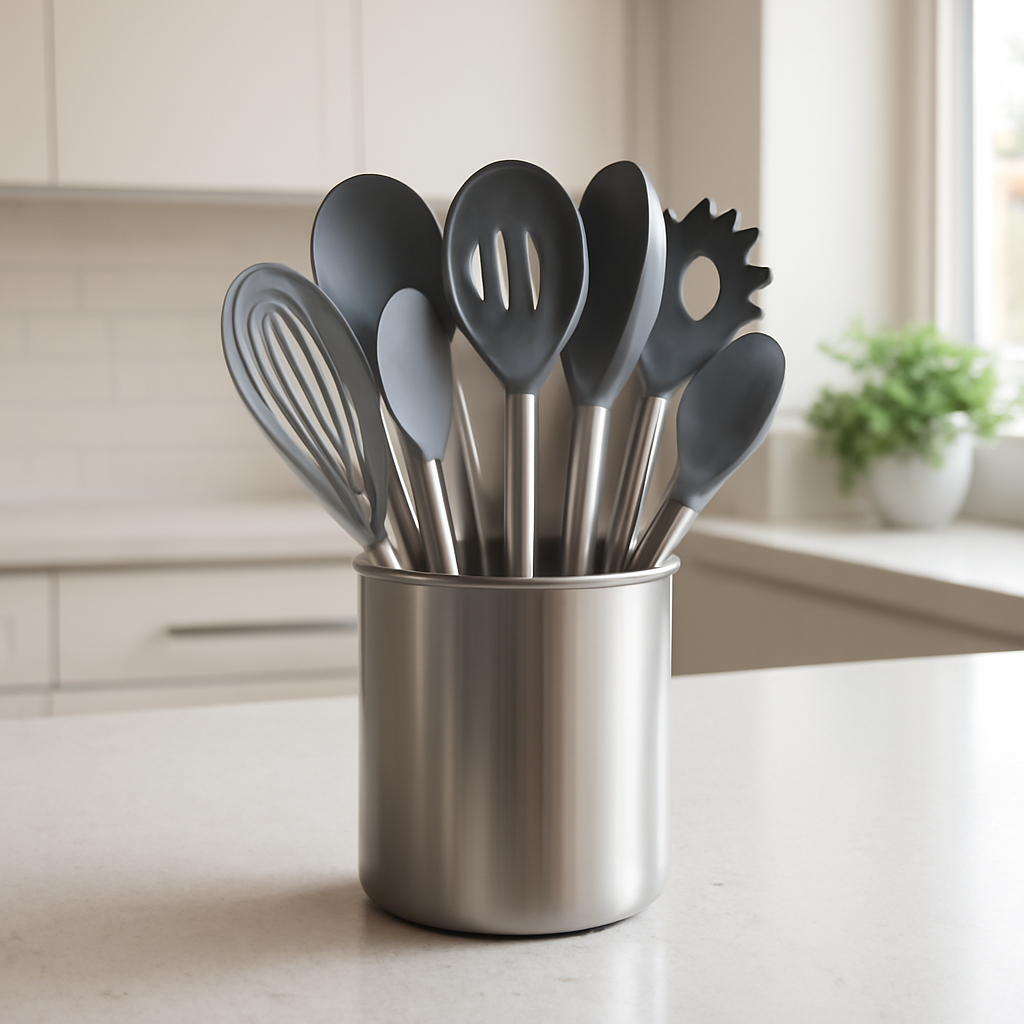 kit de utensílios para cozinha que facilita o preparo e a organização diária