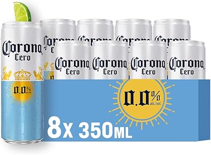 Corona Cero Sunbrew: pack de 8 latas 350ml por R$42,99, sem álcool