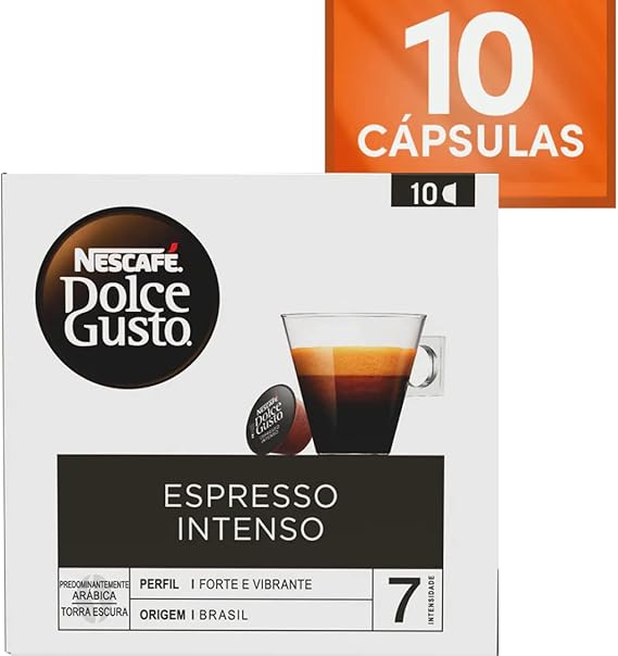 Espresso Intenso Dolce Gusto: 10 cápsulas por R$22,25, entrega grátis