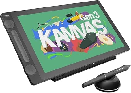 HUION Kamvas 16 Gen 3 com tela 2.5K QHD por R$3.339,25
