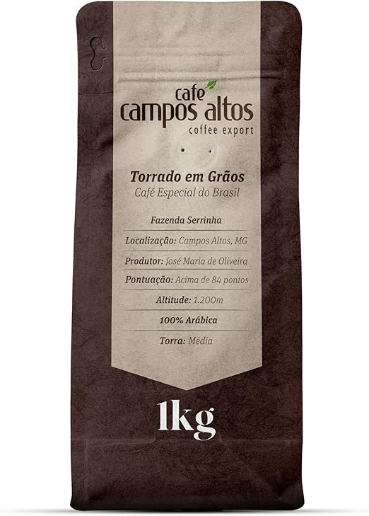 Café Campos Altos 1Kg Torrado em Grãos Especial cai para R$128,90