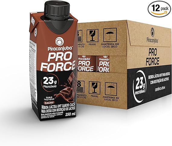 Piracanjuba ProForce 23g Zero Lactose Sabor Cacau – 12x250ml R$101,02