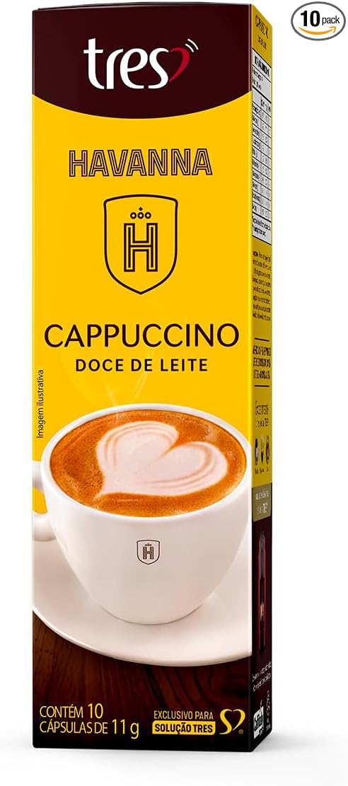 Cappuccino Havanna Doce de Leite em Cápsulas 3 Corações (10un) – R$20