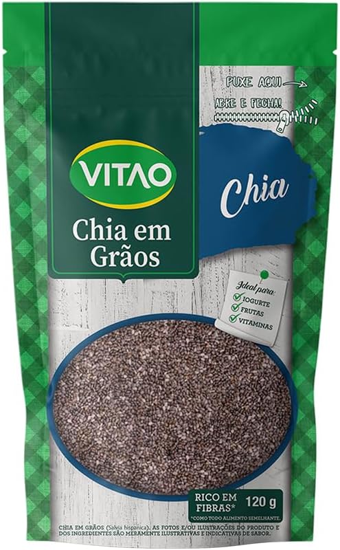 Chia Vitao em Grãos Sem Glúten por R$17,90 na Amazon