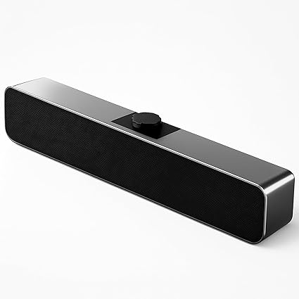 Soundbar USB Estéreo para PC/TV com Modo Auxiliar — R$66,07 (23% OFF)