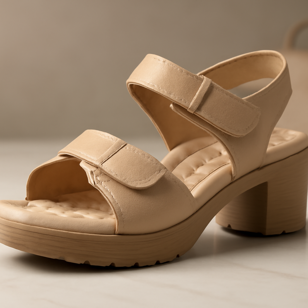Sandália ortopédica feminina que une conforto estabilidade e estilo para o dia a dia