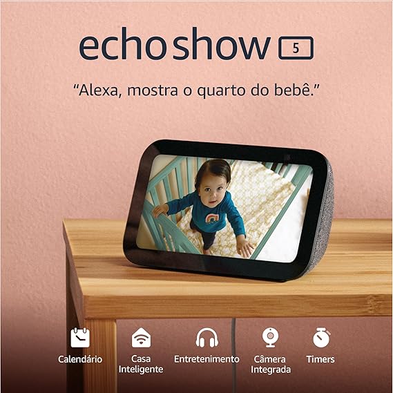 Echo Show 5 (3ª gen) por R$ 539,00 na Amazon na Black Friday