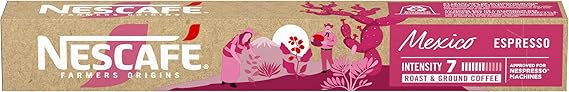 Cápsulas NESCAFÉ Farmers Origins México: 10 por R$24,90 sabor intenso
