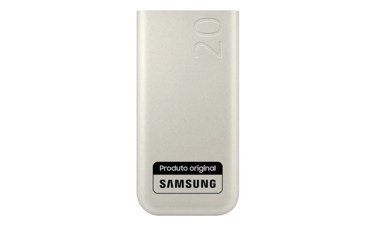 Leve para qualquer lugar: Power bank Samsung 20.000mAh com 23% OFF