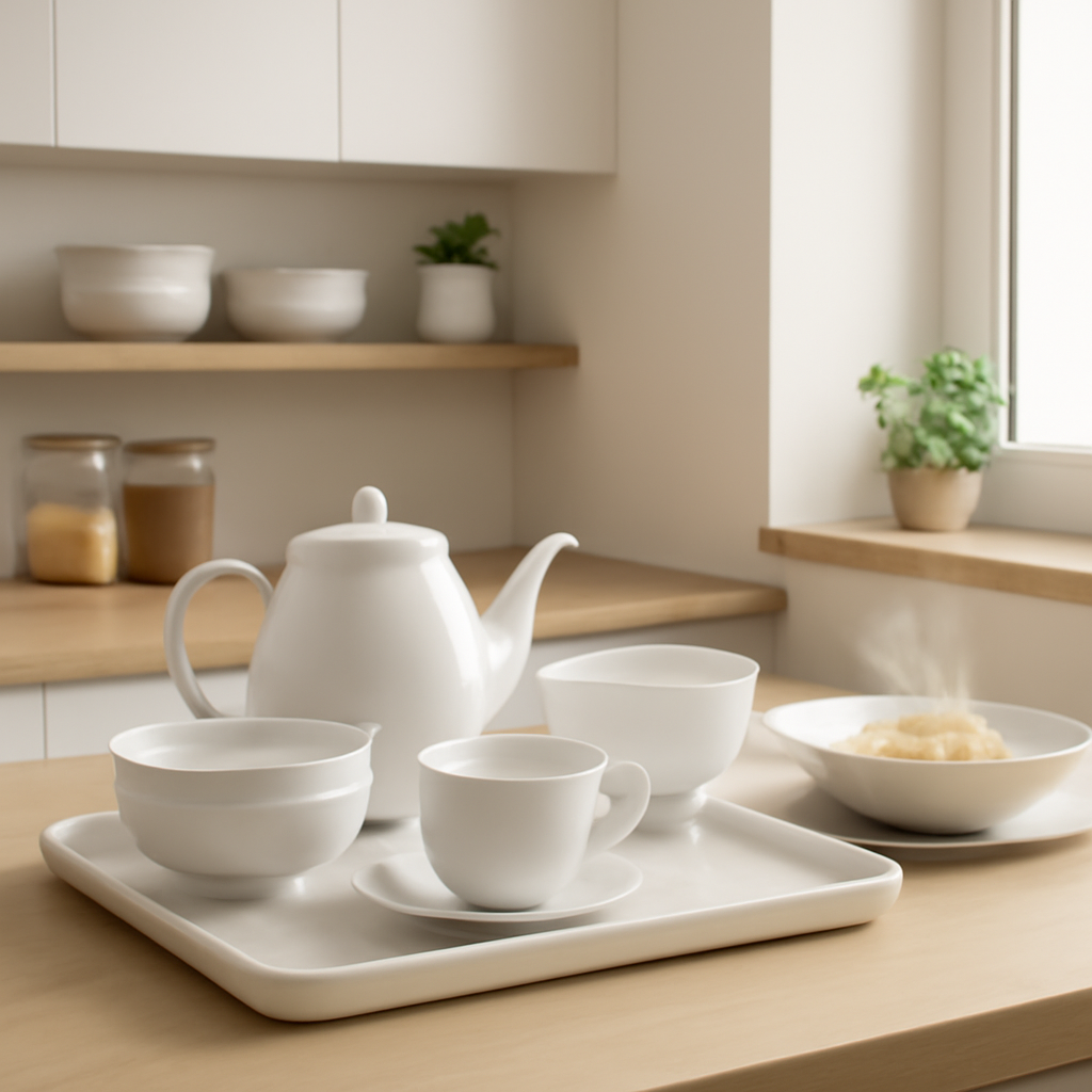 peças de porcelana que deixam a cozinha mais prática e elegante no dia a dia