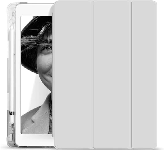 Capa 10,2 para iPad 7–9 Gen com Pencil, traseira translúcida — R$90,15