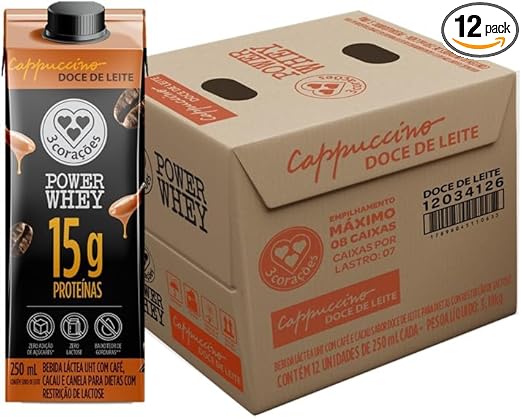 Bebida Cappuccino Power Whey Doce de Leite 250 ml – 12x lactose zero