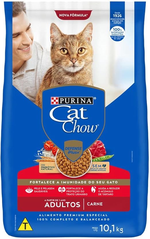 Purina Cat Chow Carne para Gatos Adultos — R$136,82 com 11% desconto
